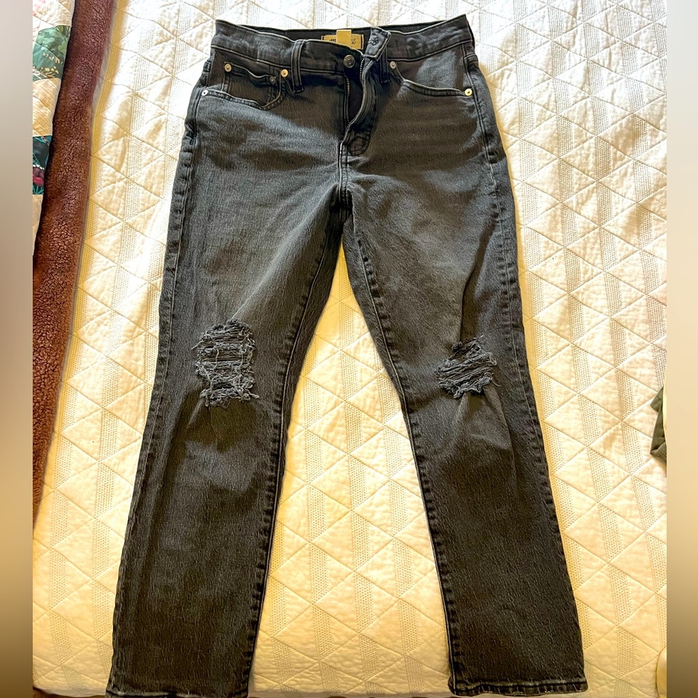 Madewell Black Distressed Women's Jeans